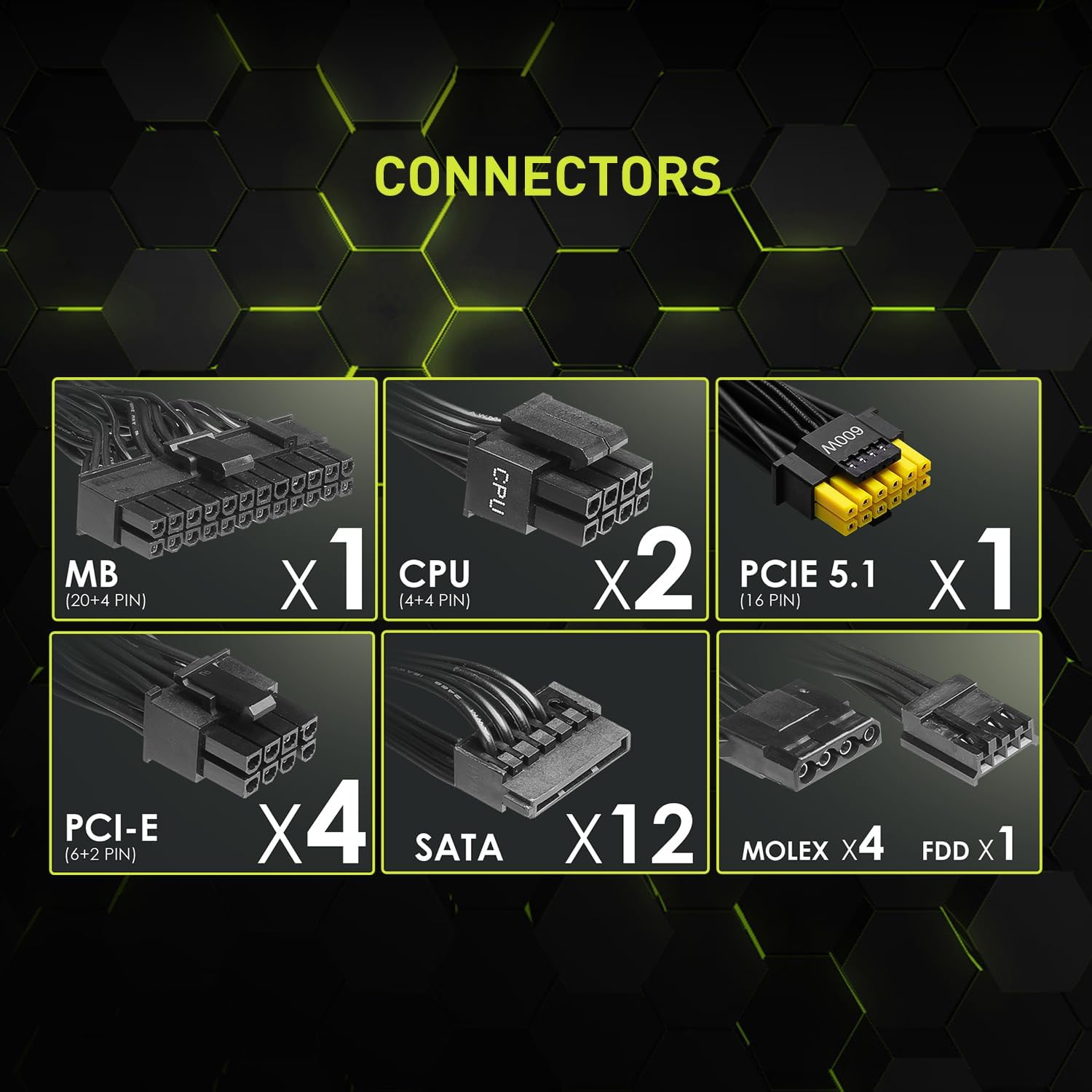 MSI Power Supply MAG A1000GL PCIE 5 Gaming 80 Plus Gold MSI Power Supply MAG A1000GL PCIE 5 Gaming 80 Plus Gold